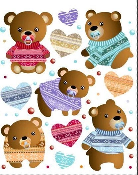 Naprasowanki Naplamki Urocze Misie duży arkusz