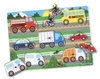 Drewniana układanka z uchwytami Pojazdy 8 el Melissa & Doug 19051