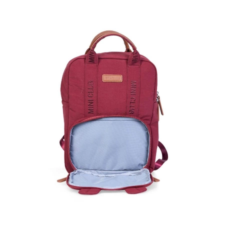 Childhome Plecak dziecięcy Mini Club Signature Urban Burgundy