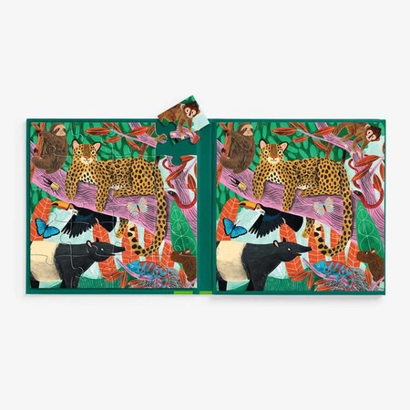 Mudpuppy Puzzle magnetyczne 2w1 Safari & dżungla 20 elementów 4+