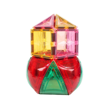 Cleverclixx - Klocki magnetyczne Curved Dome Pack Intense - 47 el.