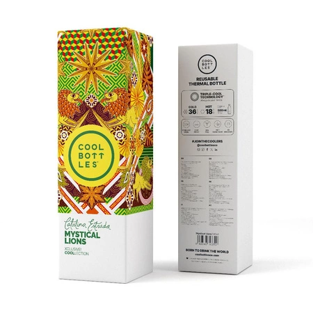 Cool Bottles Butelka termiczna 500 ml Triple cool Xclusive Mystical Lions