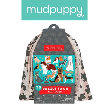 Mudpuppy Puzzle podróżne w woreczku Pieski 36 elementów 3+