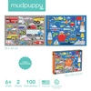 Mudpuppy Puzzle dwustronne 2w1 Środki transportu 100 elementów 6+