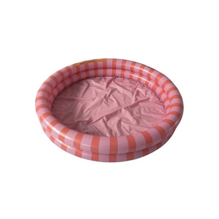 The Swim Essentials Basen kąpielowy 100 cm Pink Red Stripes 2023SE1391