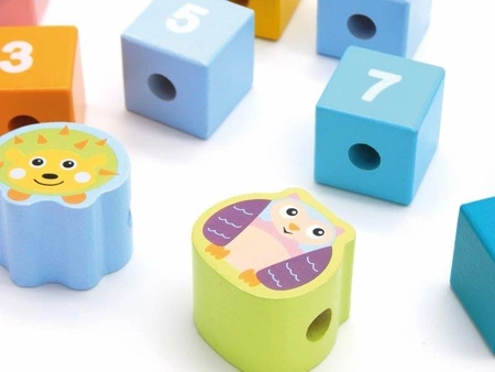 Oops Zestaw Drewnianych Klocków Liczby 24 el.