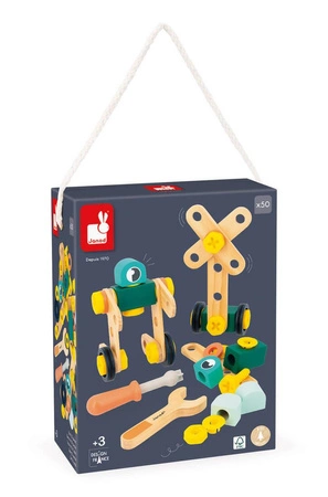 Zestaw konstruktora 50 elementów Brico'kids 3+, Janod