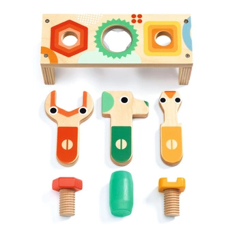 Drewniany stół warsztatowy BRICOLOU DJ06418