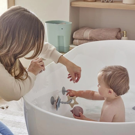 Shnuggle Zabawka i Gryzak dla Dziecka z Przyssawką Gwiazdki