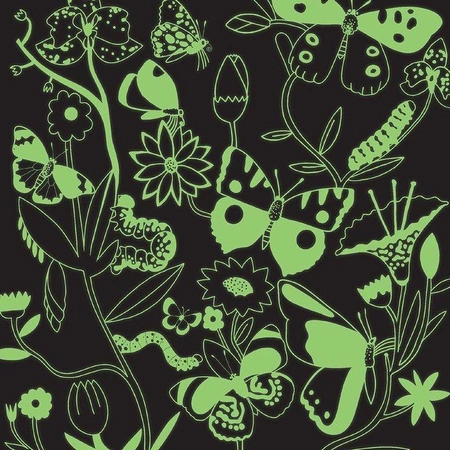 Mudpuppy Puzzle rodzinne świecące w ciemności Motyle 500 elementów 8+