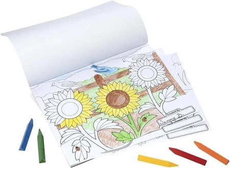 Kolorowanka Jumbo Konie, Kwiaty, Serduszka 14225-Melissa & Doug, kolorowanki