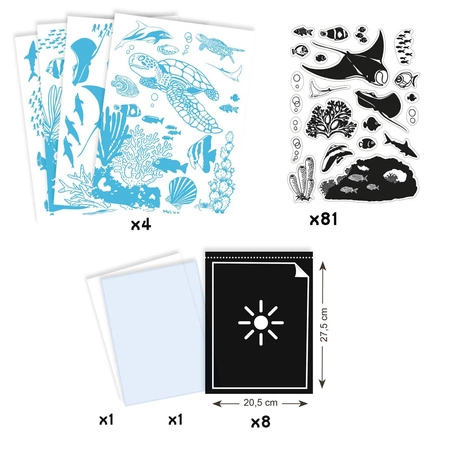 Zestaw artystyczny cyjanotypia OCEAN DJ09353