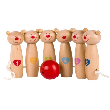 CLASSIC WORLD Drewniane Kręgle Misie