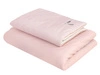Pościel dziecięca Junior z wypełnieniem 100x150 cm dwustronna różowy&piaskowy PIAPIMO