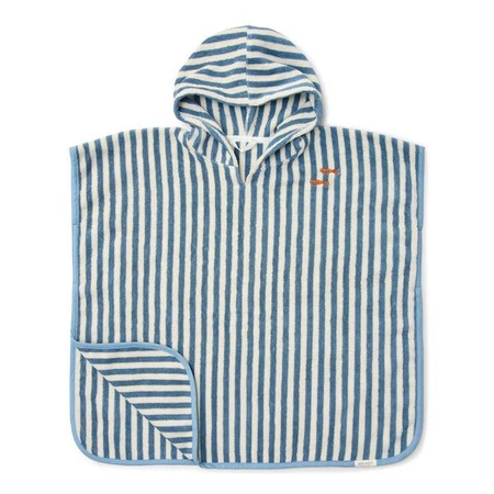 Little Dutch Poncho plażowe Ocean Sea Life Ocean Blue