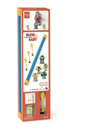 Scratch, Dmuchawka XL / 3 lotki przyssawki / 5 celów PIRACI