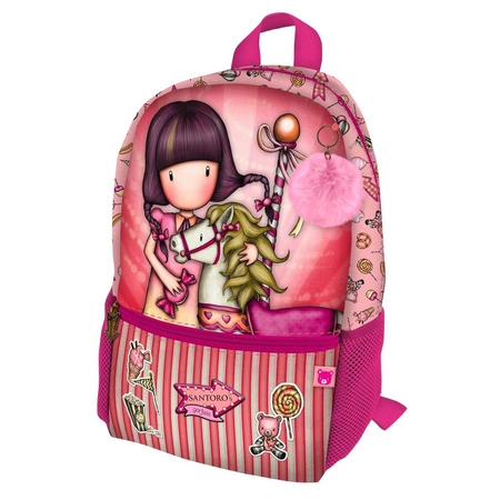 Mały Plecak z Kieszenią z Przodu - Gorjuss - Fairground - Carousel