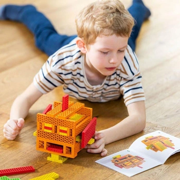 Kreatywne klocki konstrukcyjne Rdzawy Robot Mini Box Bioblo 40 elementów