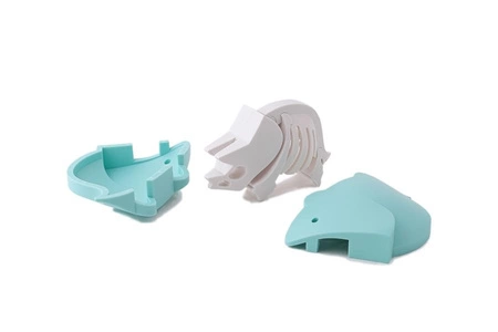 Halftoys Magnetyczny Składany Dinozaur Triceratops z Makietą