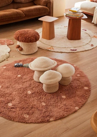 Dywan do prania Round Dot Chestnut 140cm