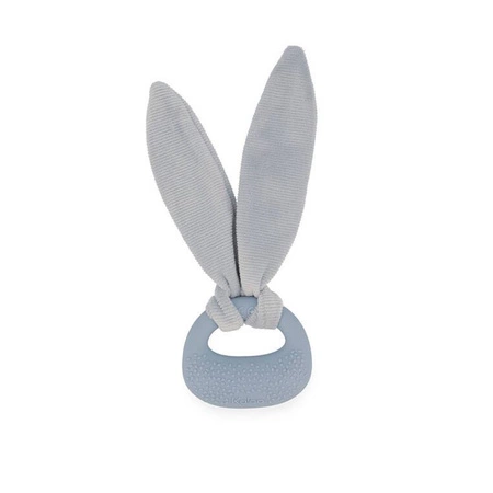 Kaloo Zestaw prezentowy 3 w 1 Królik (komforter + gryzak + buciki) niebieski Lapinoo