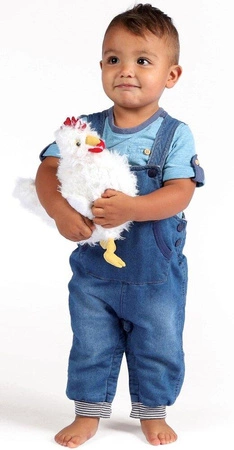 Maskotka dla dziecka biały kurczak Cooper Manhattan Toy 155350