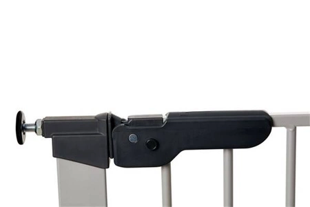 Bramka ochronna Baby Dan PREMIER + 2 rozszerzenia - srebrna