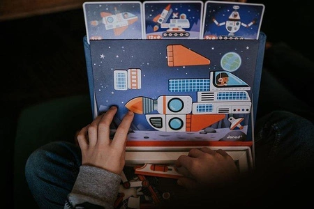 Magnetyczna układanka Kosmos Magnetibook, Janod