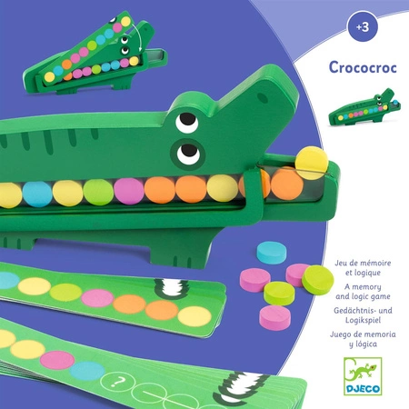 Gra drewniana edukacyjna KROKODYL Djeco