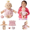 Pluszowa lalka dla dzieci, Blondynka niemowlak w sukience w paski, Baby Stella, 152420-Manhattan Toy, lalki dla dziewczynek