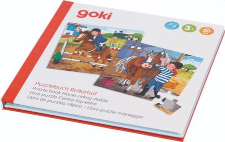 Książka z magnetycznymi puzzlami Stajnia 57383-Goki