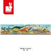 Puzzle panoramiczne w walizce Dinozaury 100 elementów 6+ Made in France, Janod