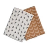 Lulujo Boho Kocyk Muślinowy Black Birds/Mudcloth 2szt.