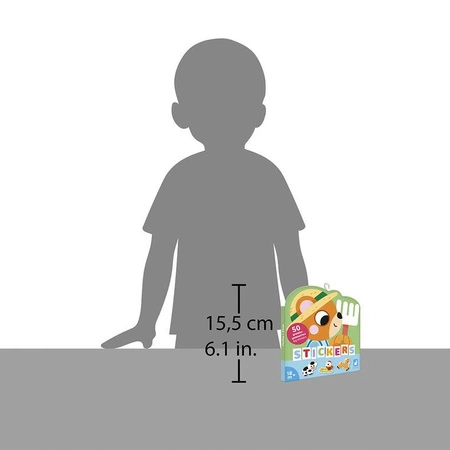 Janod Duże naklejki wielorazowe 50 szt. Farma 18m+