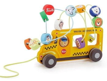 Autobus Szkolny pętla motoryczna dla najmłodszych, 88016-Sevi zabawki rozwojowe