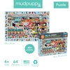 Mudpuppy Puzzle obserwacyjne Stacja kolejowa 64 elementy 4+