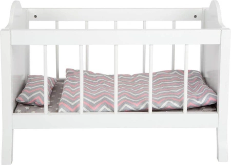 Łóżeczko dla lalki z pościelą 11778-Small Foot, zabawki dla dziewczynek