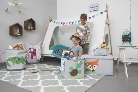 Lassig Skrzynia zamykana na zabawki Little Tree Lis