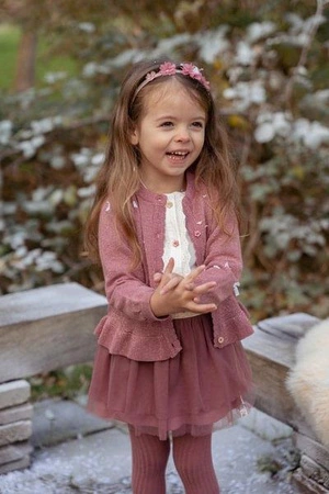 Little Dutch Rajstopy 2-pak Sand / Warm rose rozm. 74/80