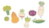 Auzou Zestaw 50 dużych naklejek Warzywa 70716