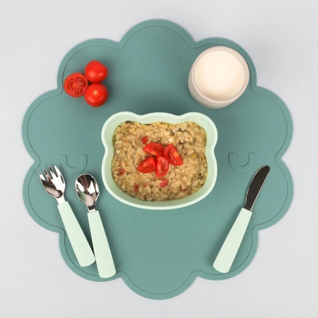 Sztućce stalowe We Might Be Tiny - Minty Green