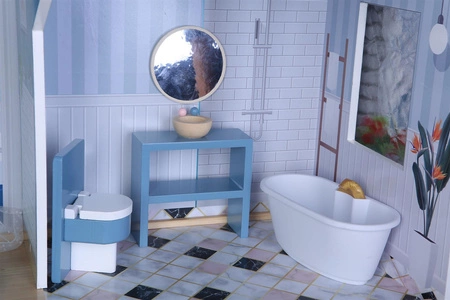 Domek dla lalek xxl Rezydencja Maya 28 el. Ecotoys