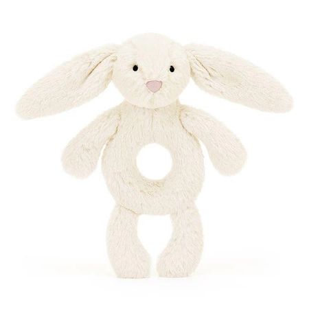 JellyCat - Króliczek Kremowy Grzechotka 18 cm