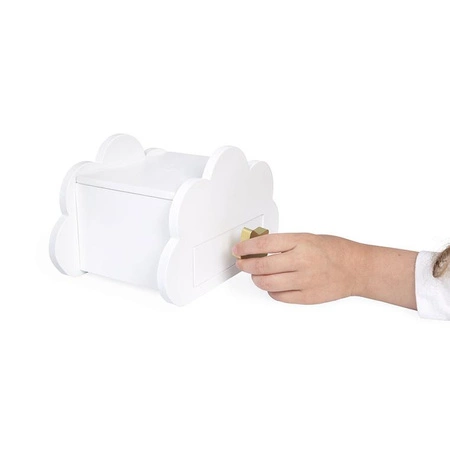 Janod Szkatułka na biżuterię z lusterkiem, naszyjnikiem i bransoletką Jednorożce 3+