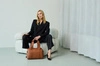 Childhome Torba do wózka Mommy Club Vegan Leather Brown