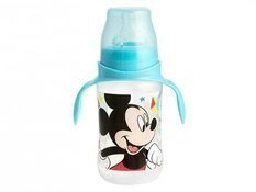 Butelka antykolkowa z uchwytami myszka Mickey 300 ml 6m+ LULABI