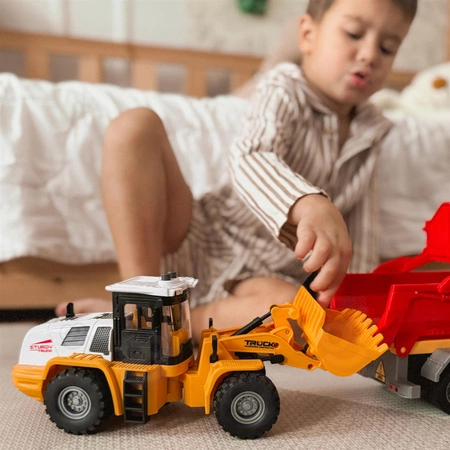 WOOPIE Koparka Ładowarka Budowlana 1:16 Efekty Świetlne i Dźwiękowe