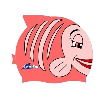 Silikonowy czepek dla dzieci SwimFin - RÓŻOWY
