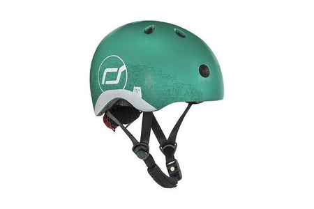 SCOOTANDRIDE Kask z odblaskami XXS-S dla dzieci 1-5 lat Forest Owl