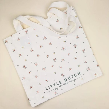 Little Dutch Torba bawełniana Flowers White